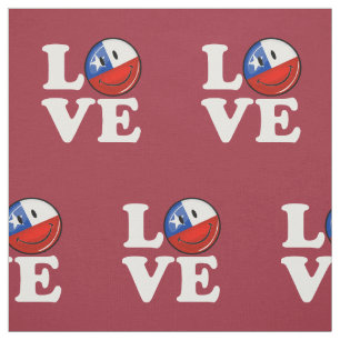 Tela Amor de la bandera chilena sonriente de Chile