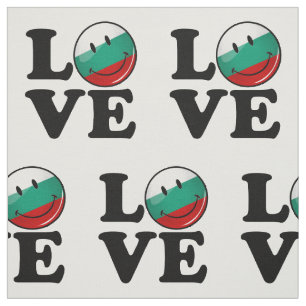 Tela Amor de la bandera sonriente de Bulgaria