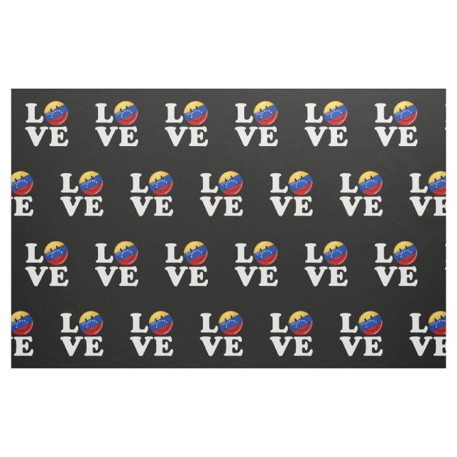 Tela Amor de la bandera sonriente de Venezuela ("Cuarto gordo" (fat quarter))