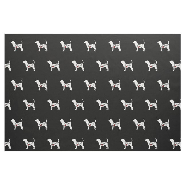 Tela Amor del beagle ("Cuarto gordo" (fat quarter))