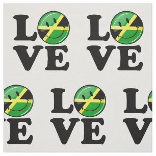 Tela Amor desde Jamaica Bandera sonriente