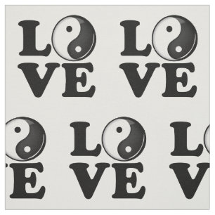 Tela Amor en equilibrio el símbolo brillante de Yin