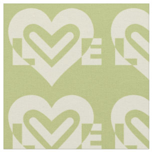 Tela Amor en verde sabio