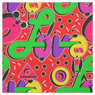 Tela Amor, tipografía