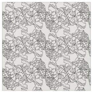 Tela Añada su color me colorean la línea BW1