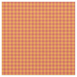 Tela anaranjada roja de la guinga del control del