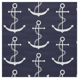 Tela Anchor Nautical Naval Blue