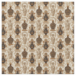Tela Ancient Greece Toile de Jouy Classic Vases Pattern