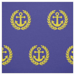 Tela Ancla de barco de vela tema náutico