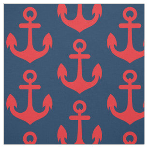 Tela Ancla roja en modelo del fondo de los azules