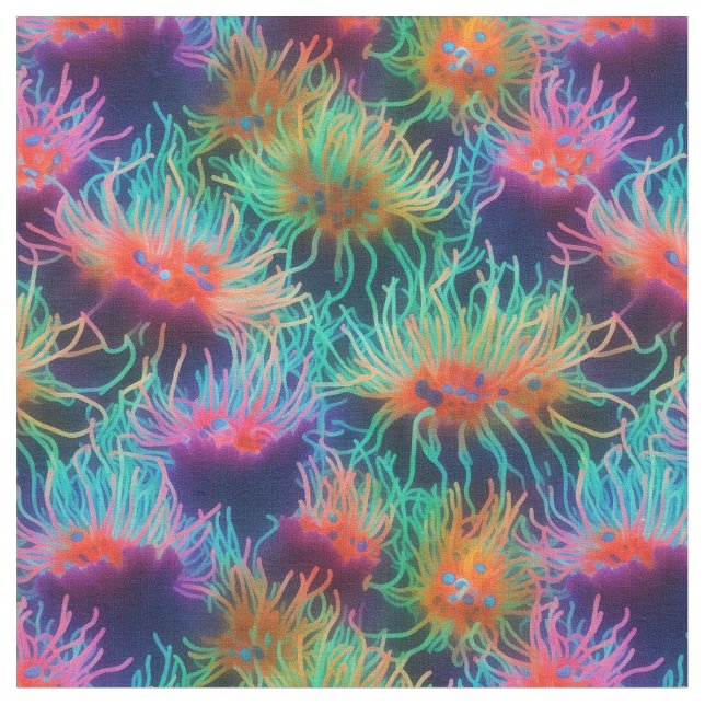Tela Anemone marino (De cerca)