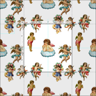 Tela angel cherub antiguo