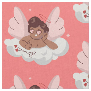 Tela ángel de cherub africano cupid valentines negros