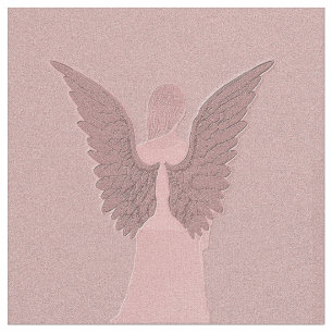 Tela Ángel de guarda rosado