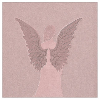 Tela Ángel de guarda rosado
