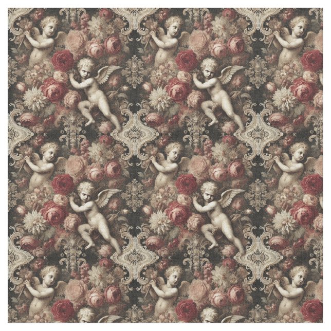Tela Ángeles de discordia - Tile de densa gótica (De cerca)