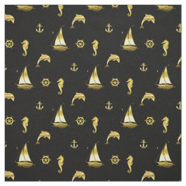 Tela Anillo/rueda de barco/delfín/caballito de mar/barc