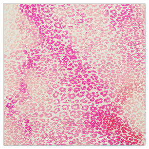 Tela Animal amarillo rosado moderno del guepardo de la