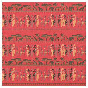 Tela animal de los bailarines del safari africano