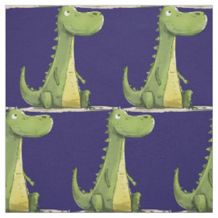 Tela Animales de dibujos animados para niños dinosaurio