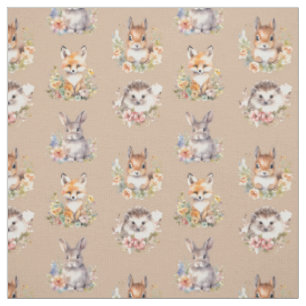 Tela Animales de Woodland en Cashmere