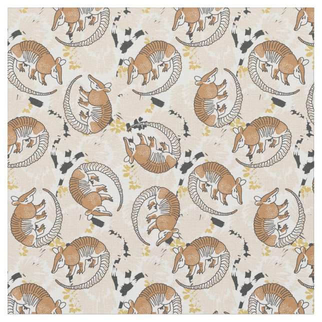 Tela animales exóticos tono neutral (De cerca)