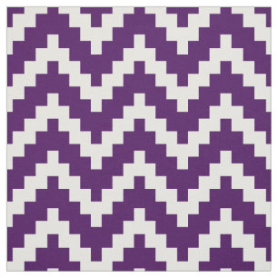 Tela Antecedentes blanco zigzag ikat y morado Personali
