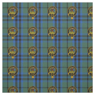 Tela antigua del tartán y del escudo de Keith del