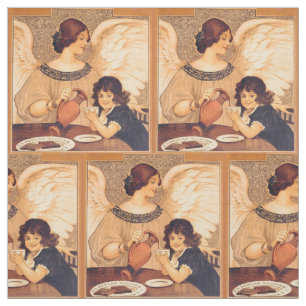 Tela Antigüedad francesa de Chocolate Angel