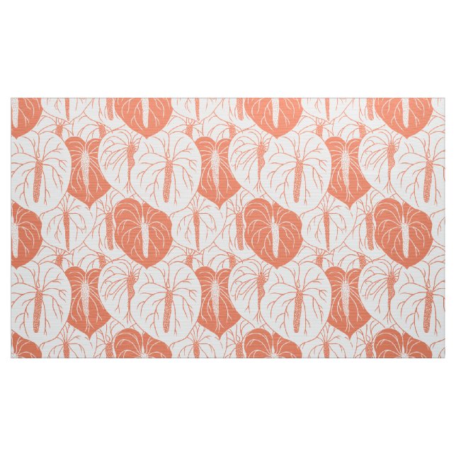 Tela Anturio moderno de estampado hawaiano (Yarda)