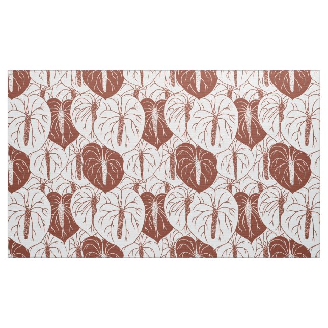 Tela Anturio moderno de estampado hawaiano (Yarda)