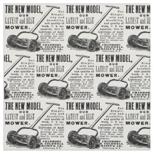 Tela Anuncio del cortacésped del vintage