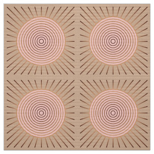 Tela Aparición geométrica moderna - Peach y Tan