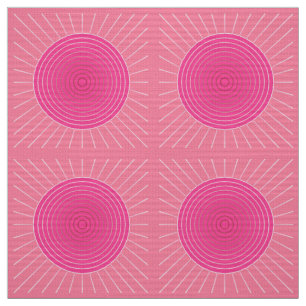 Tela Aparición geométrica moderna - Tonos de rosa coral