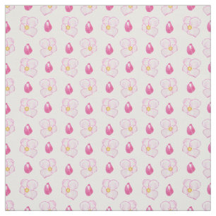 Tela Apple rosado elegante florece los brotes y las