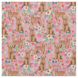 Tela Apricot Golden Doodle florines polvorientos rosado