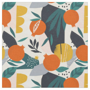 Tela Apricot y hojas de moda moderno en Moda preppy