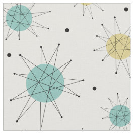 Tela Aqua Blue Yellow Franciscan Starburst MidCentavo