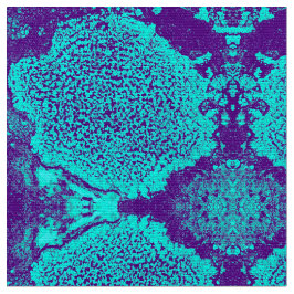 Tela Aqua Floral Fabric