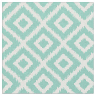 Tela Aqua Ikat Diamonds