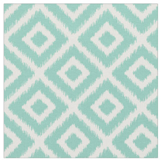 Tela Aqua Ikat Diamonds