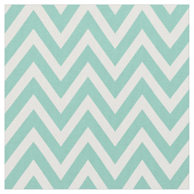 Tela Aqua Modern Chevron Stripes (De cerca)
