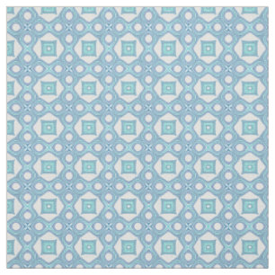Tela Aqua Turquesa Azul Verde Patrón Mosaico Étnico