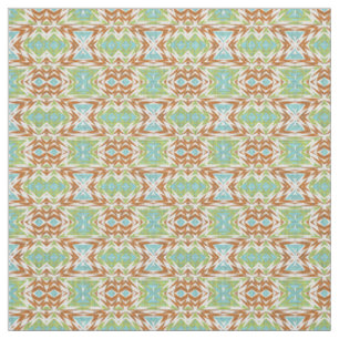 Tela Aqua Turquesa Lima Verde Naranja Blanco Look Étnic