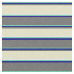 Tela Aquamarina, azul, gris oscuro, dorado pálido y bla