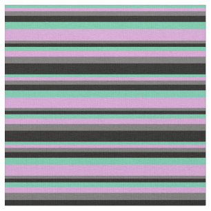 Tela Aquamarina, ciruela, gris oscuro y color negro