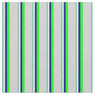 Tela Aquamarina, crema de menta, azul oscuro, cal y gri