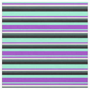 Tela Aquamarina, orquídea, crema de menta, gris pizarra