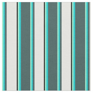 Tela Aquamarina, turquesa, gris pizarra, blanco y negro