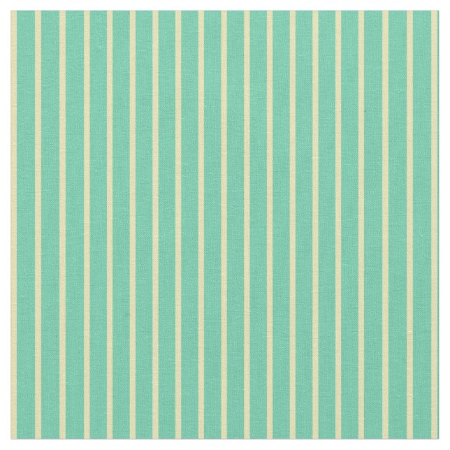 Tela Aquamarine y Tan Stripes (De cerca)